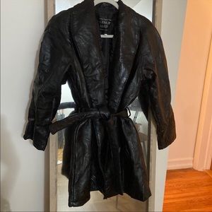 Real leather vintage 80s style jacket
